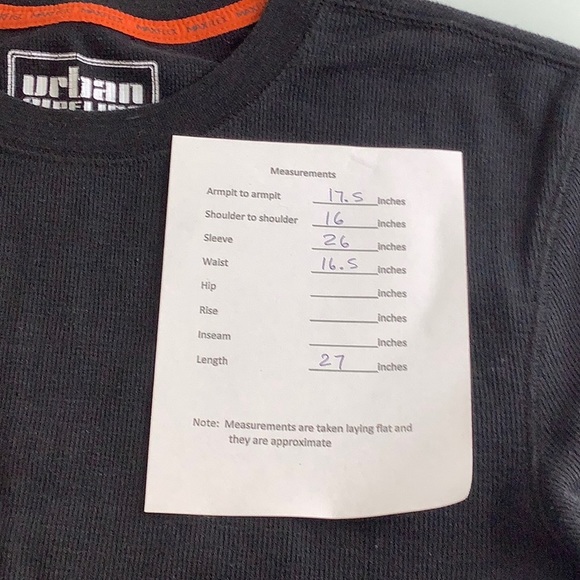 Urban Pipeline long sleeve t shirt black size small men EUC - Picture 9 of 9